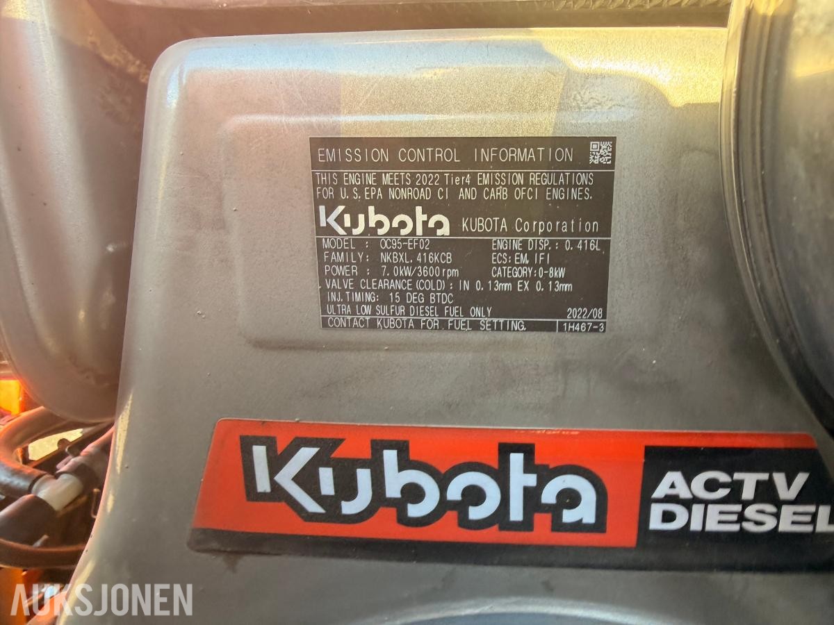 2019 Kubota KC70VSL-4 , 936 timer Selvlastende minidumper