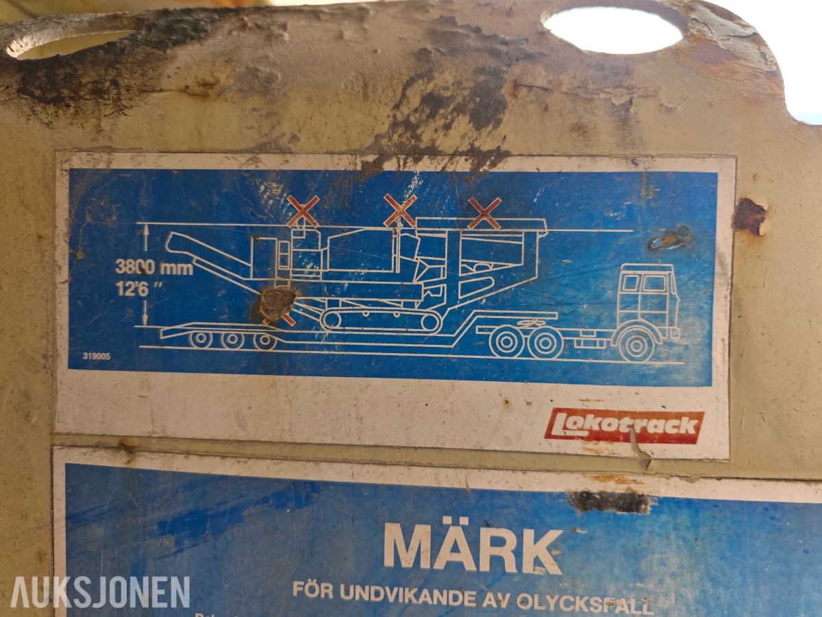 1992 Lokomo Lokotrack C100B beltegående kjeftknuser