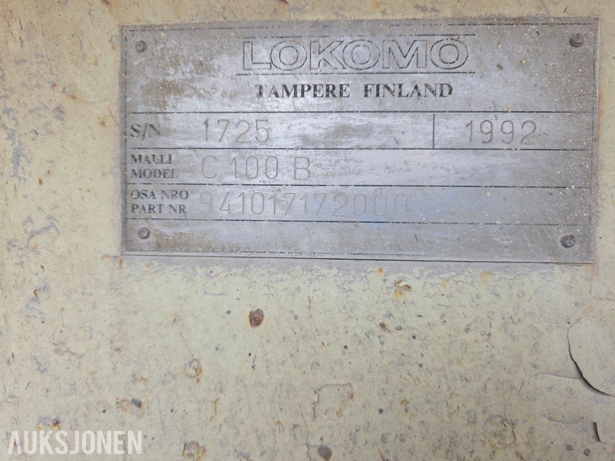 1992 Lokomo Lokotrack C100B beltegående kjeftknuser