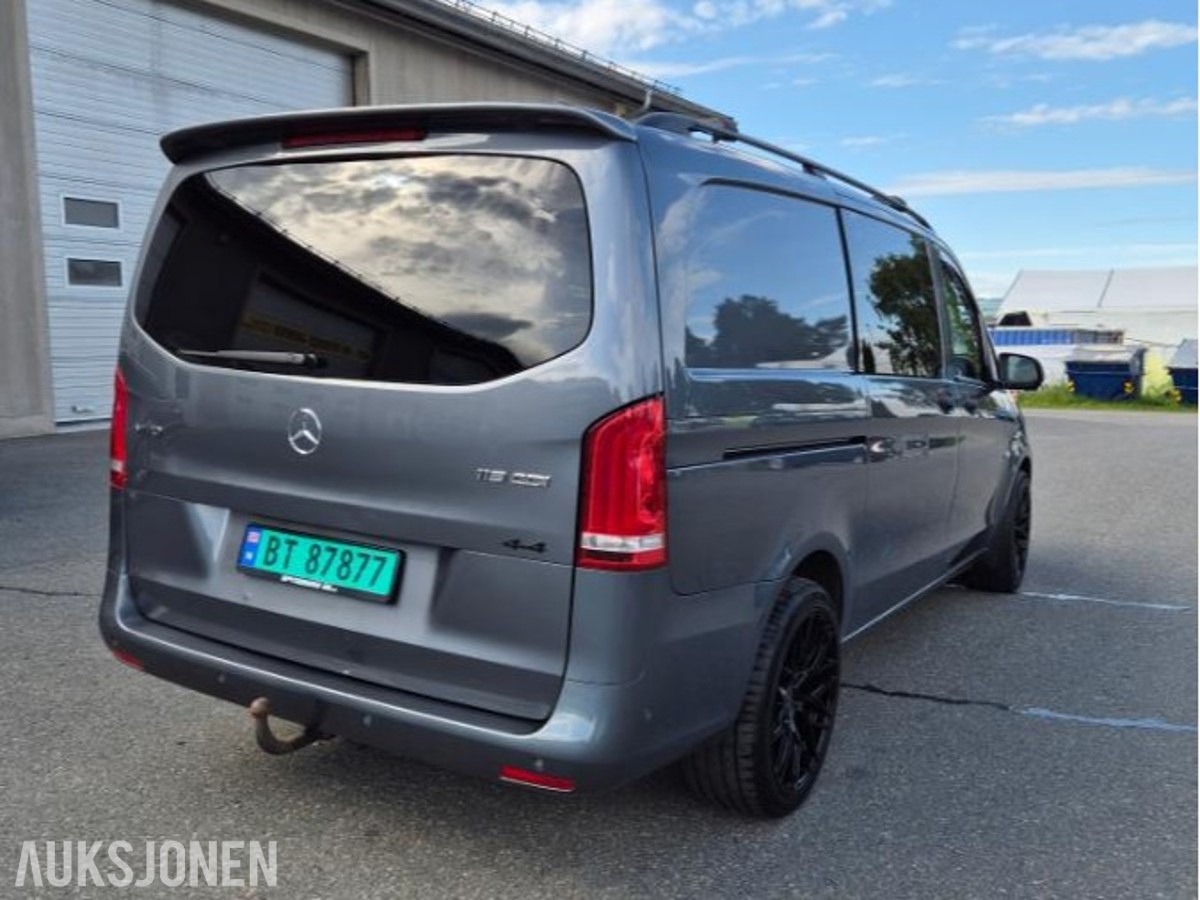 2019 Mercedes-Benz Vito V119 A2 4MATIC Automat, Ryggekamera, Kupevarmer
