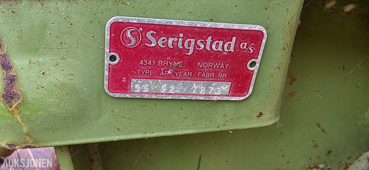 1992 Serigstad FS112 Fôrhøster, komplett, PTO og hydraulisk tut