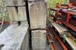 17 stk Parti med kraftige betonglodd - betongblokker selges samlet