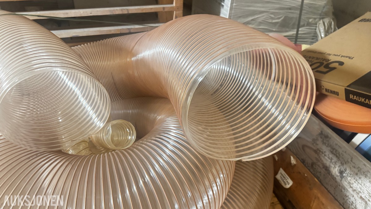 Fleksibel transparent slange – Ø120 mm