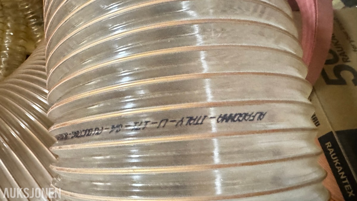 Fleksibel transparent slange – Ø120 mm