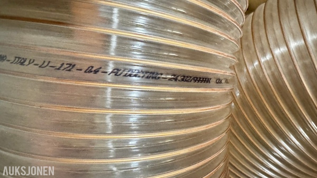 Fleksibel transparent slange – Ø120 mm