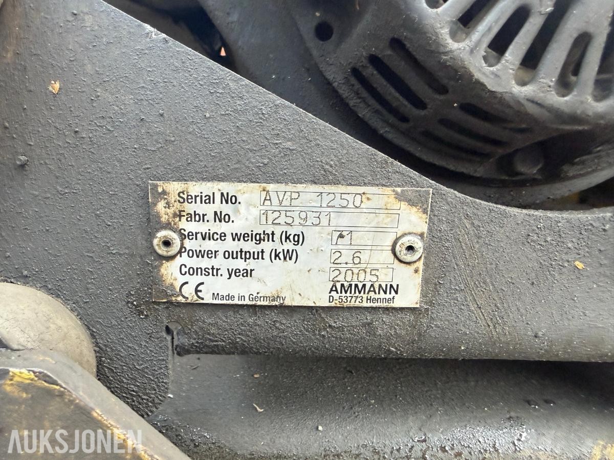 2005 AMMANN AVP 1250 vibroplate - Rep.objekt
