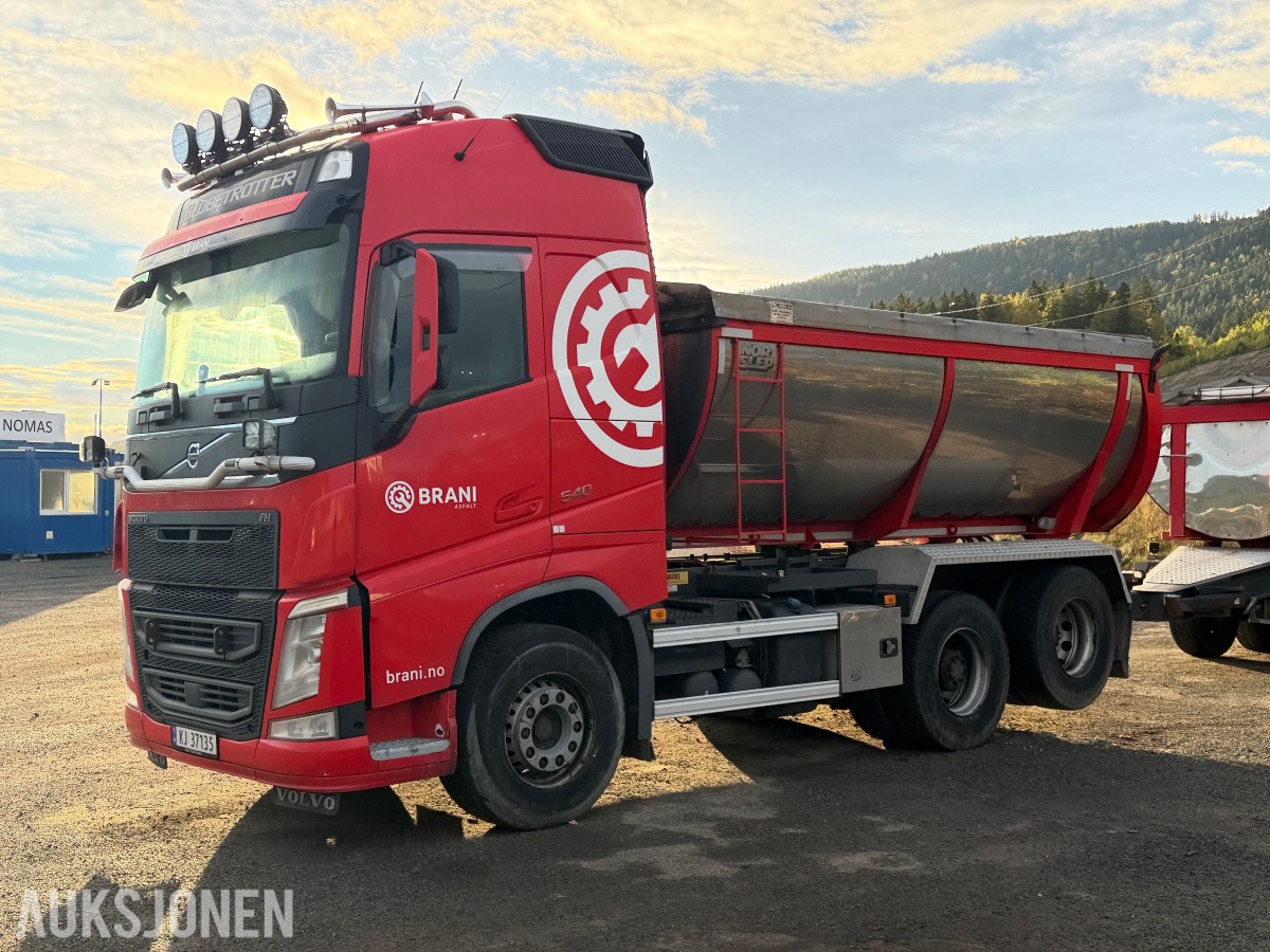 2018 Volvo FH 540 asfalt bil med henger - EU-godkjent