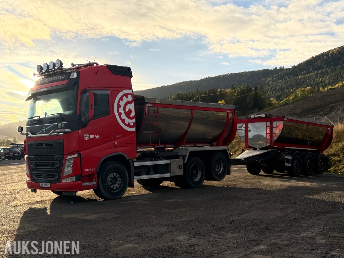 2018 Volvo FH 540 asfalt bil med henger - EU-godkjent