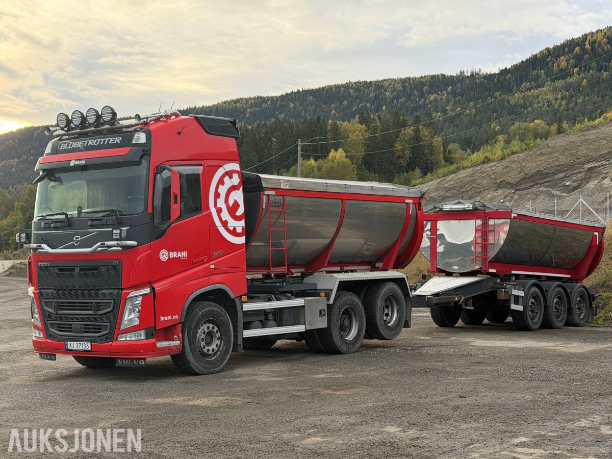 2018 Volvo FH 540 asfalt bil med henger - EU-godkjent