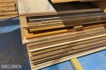 Stort restparti møbelplater – laminert/belagt sponplate – Swiss Krono m.m.