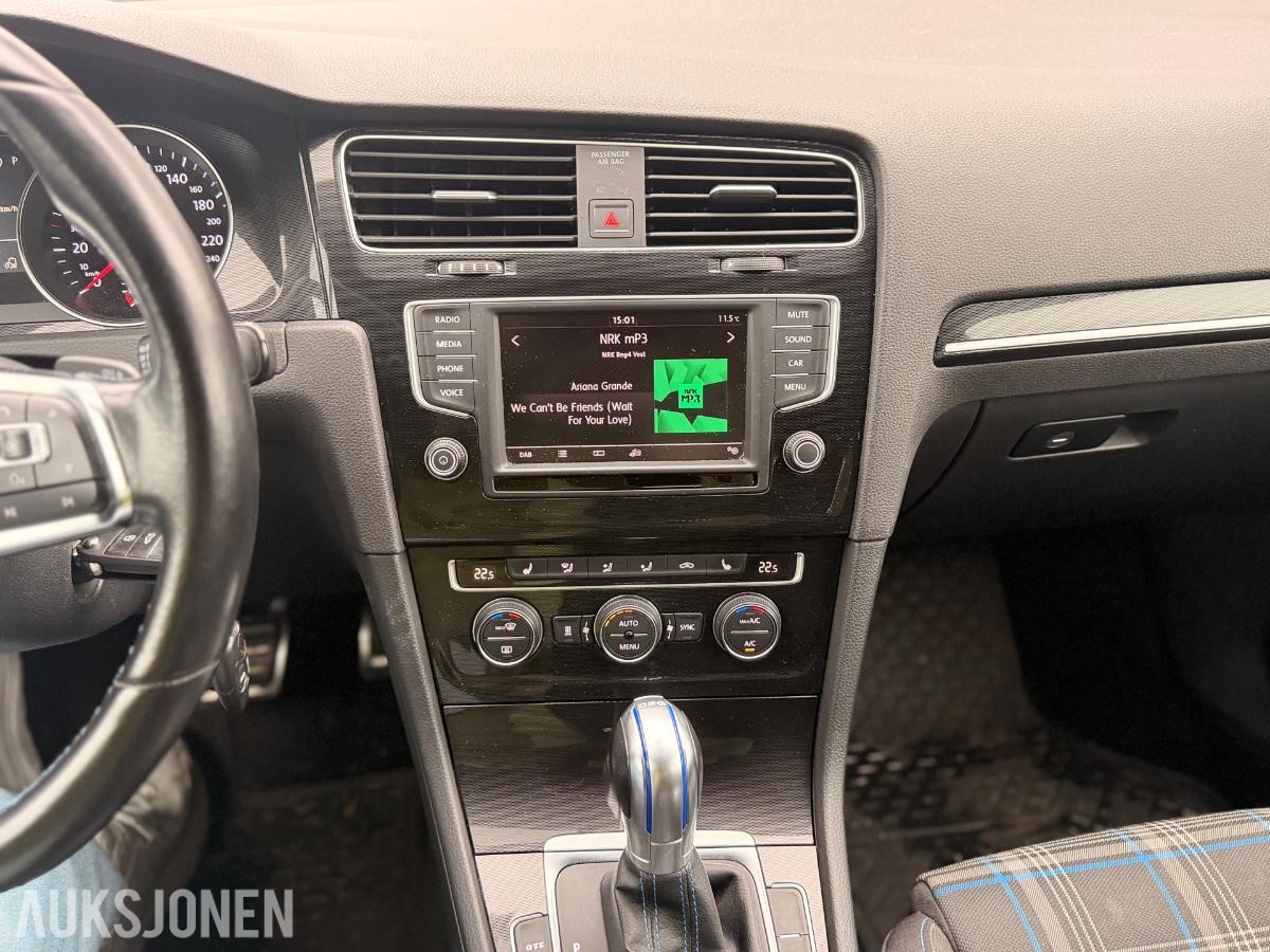 2016 VOLKSWAGEN GOLF GTE 1.4 HYBRID 214HK ADAPTIV CRUISE, RYGGEKAMERA