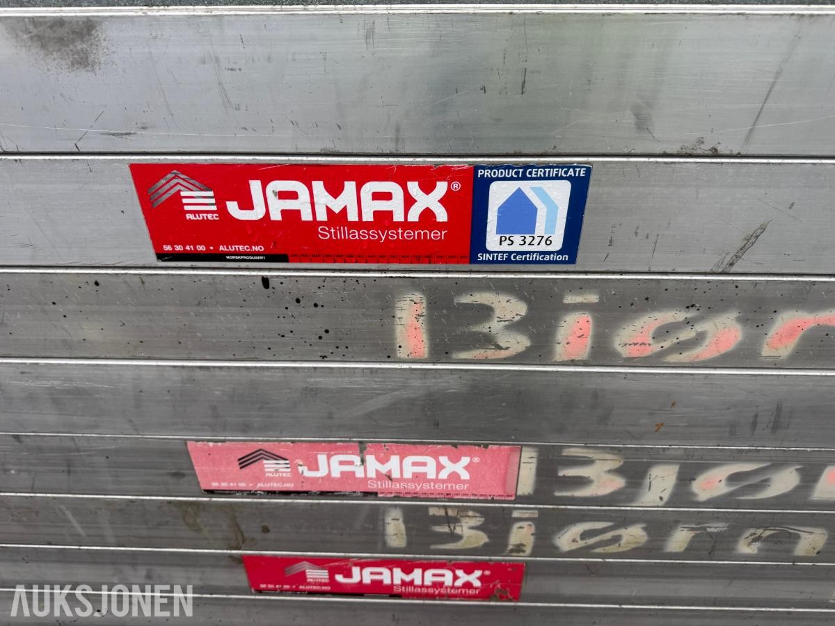 Jamax stillas – ca. 82,5 m² – komplett parti