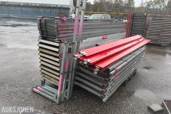 Jamax stillas – ca. 82,5 m² – komplett parti