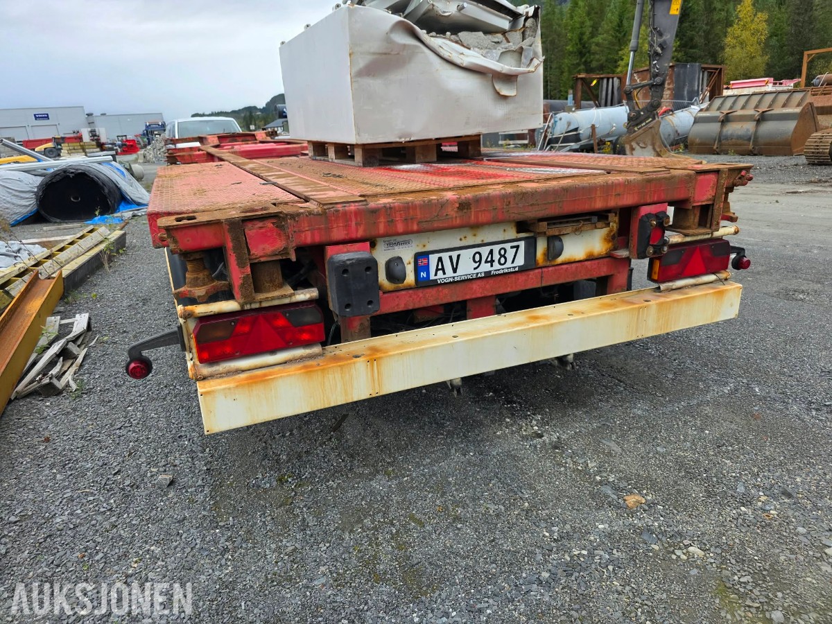 2008 Schweriner Container Chassi-Tilhenger 3 Akslet