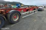 2008 Schweriner Container Chassi-Tilhenger 3 Akslet