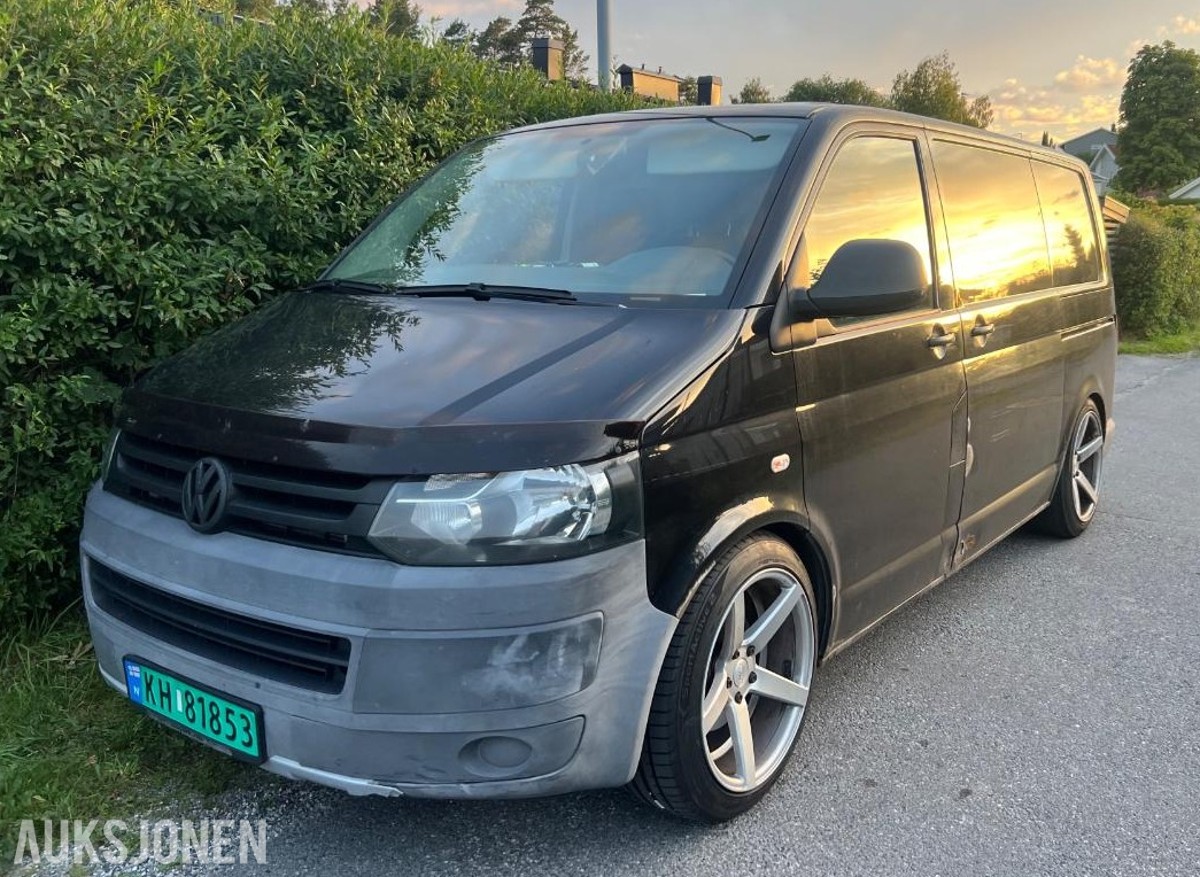 2012 VOLKSWAGEN TRANSPORTER 2.0 TDI 140HK 4MOTION HENGERFESTE PÅKOSTET EU-OK 01.28