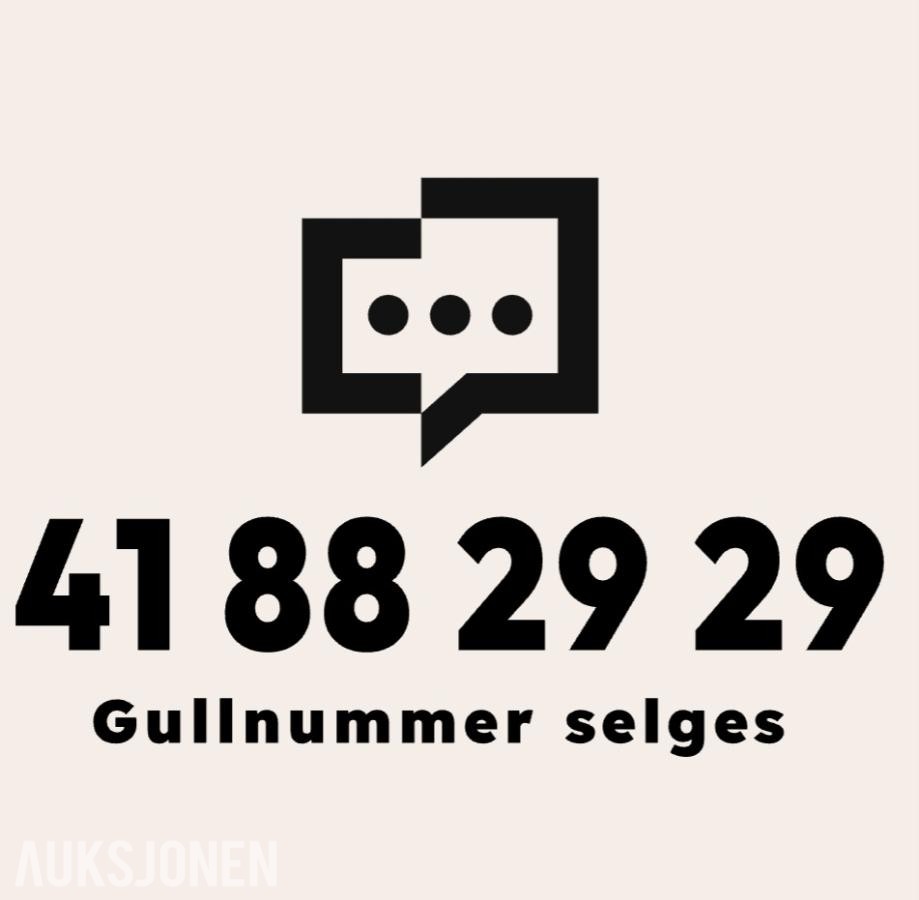 Gullnummer: 41 88 29 29