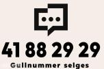 Gullnummer: 41 88 29 29 