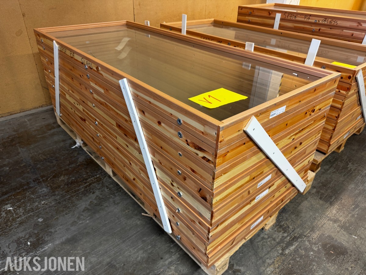 8 stk vinduer for innvendig bruk 827x2030 mm