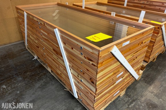8 stk vinduer for innvendig bruk 827x2030 mm