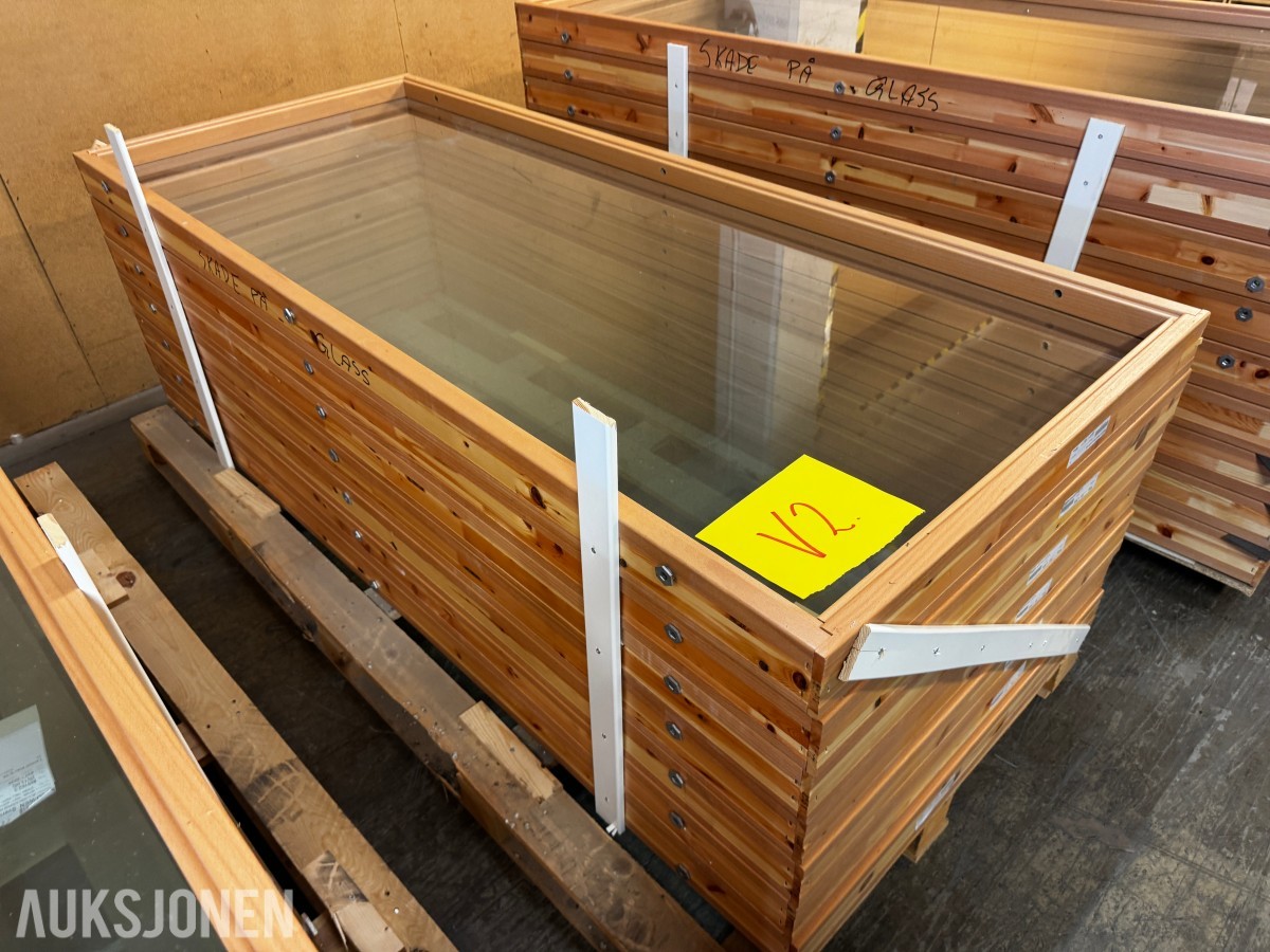 7 stk vinduer for innvendig bruk 827x2030 mm