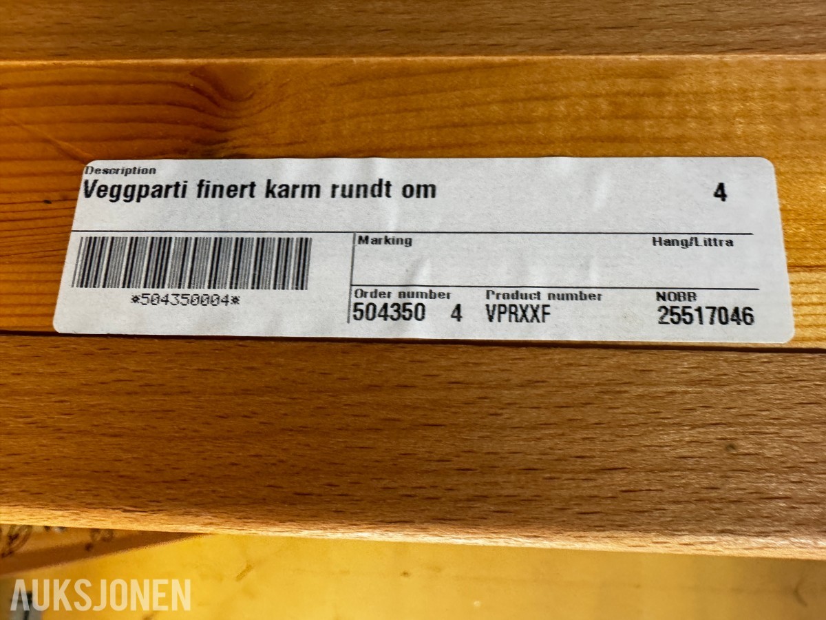 7 stk vinduer for innvendig bruk 827x2030 mm