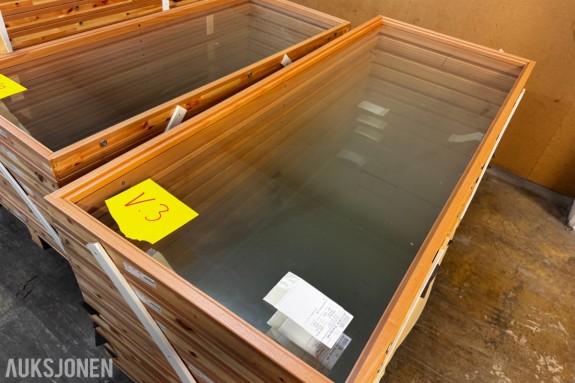 9 stk vinduer for innvendig bruk 827x2030 mm