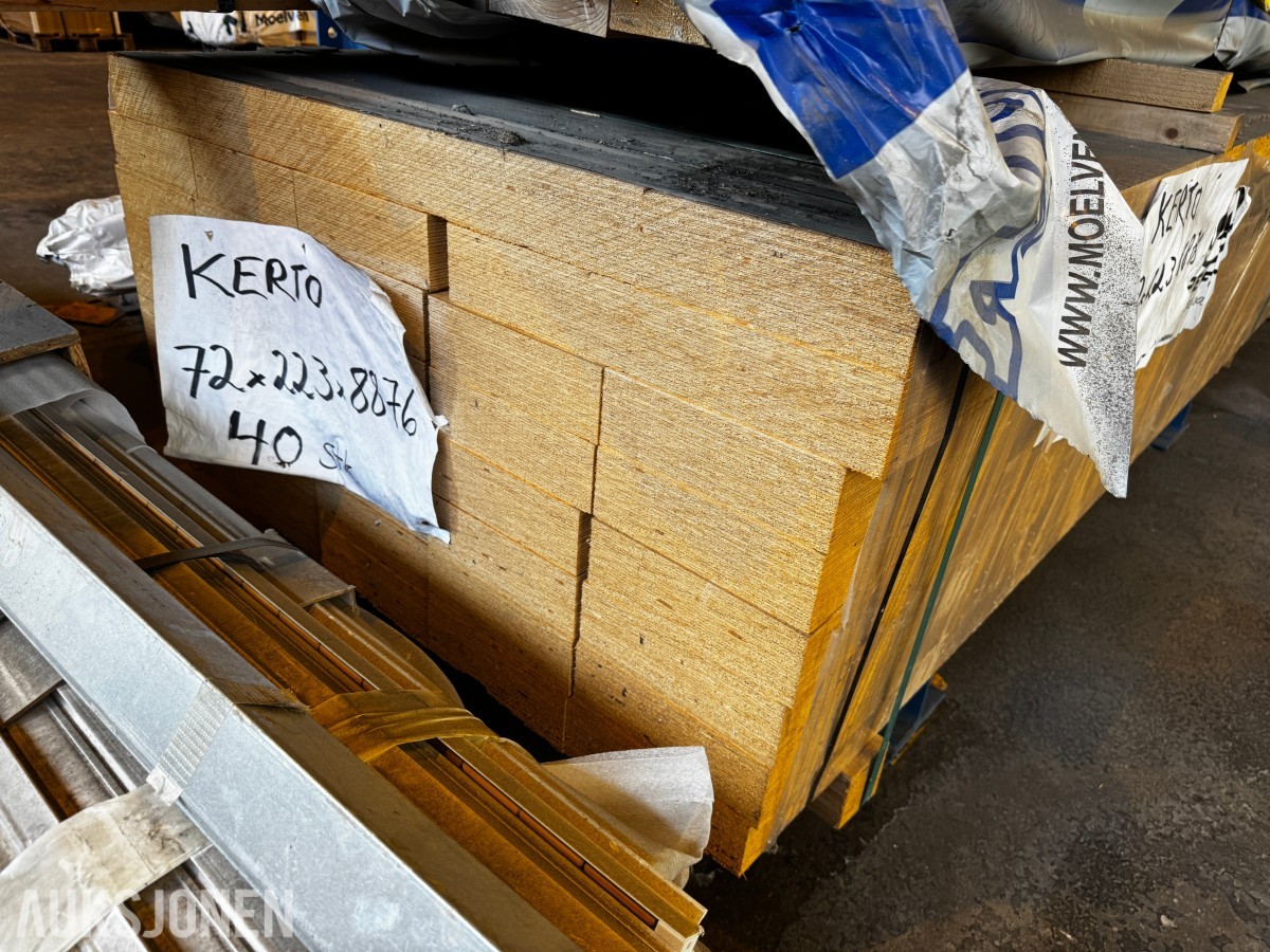 40 stk Kerto bjelker 72x223x8876 mm