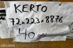 40 stk Kerto bjelker 72x223x8876 mm
