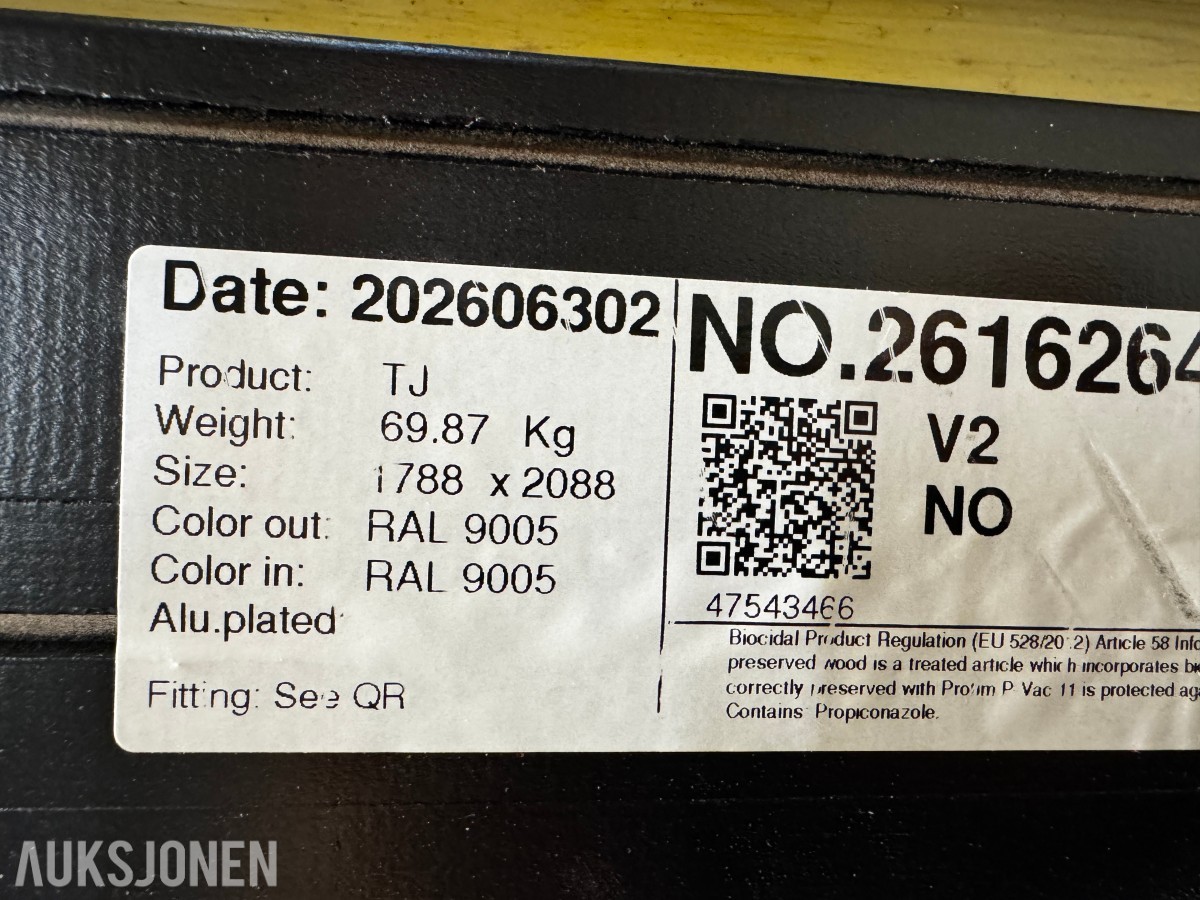 Nordan vindu 1788x2088 mm