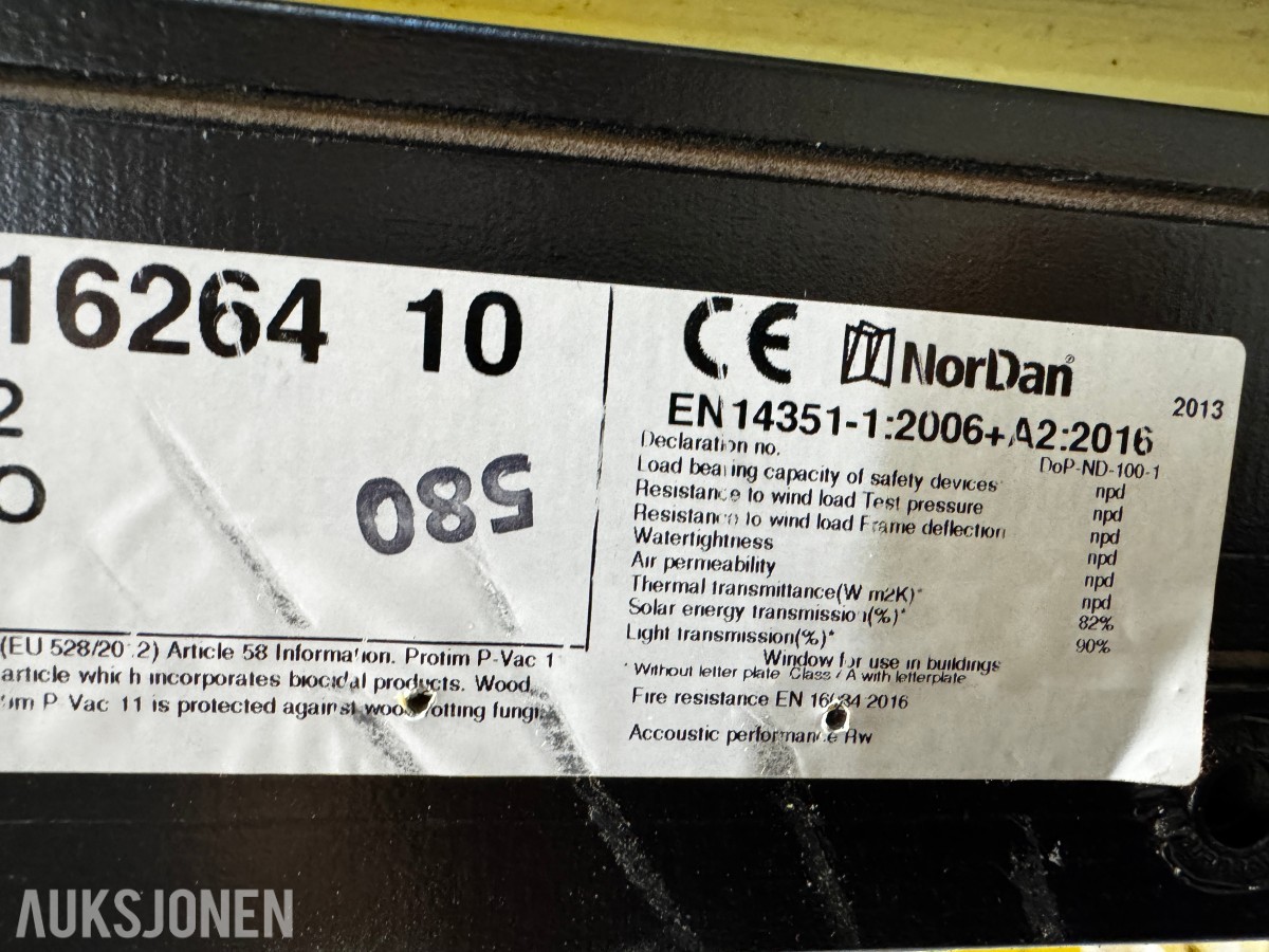 Nordan vindu 1788x2088 mm
