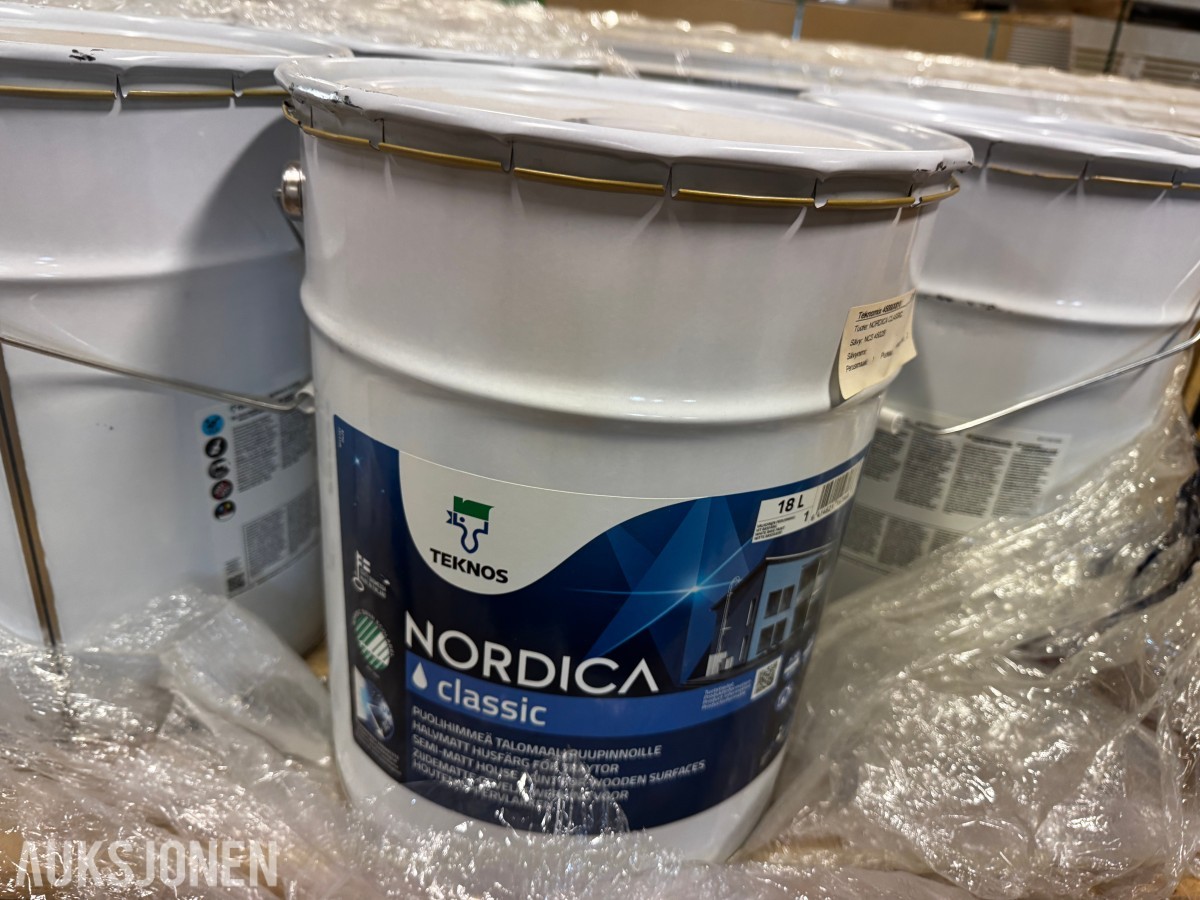 Nordica Classic maling 5x18 liter lys grå