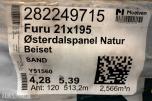 1 pakke Østerdalspanel natur beiset sand 21x195 mm