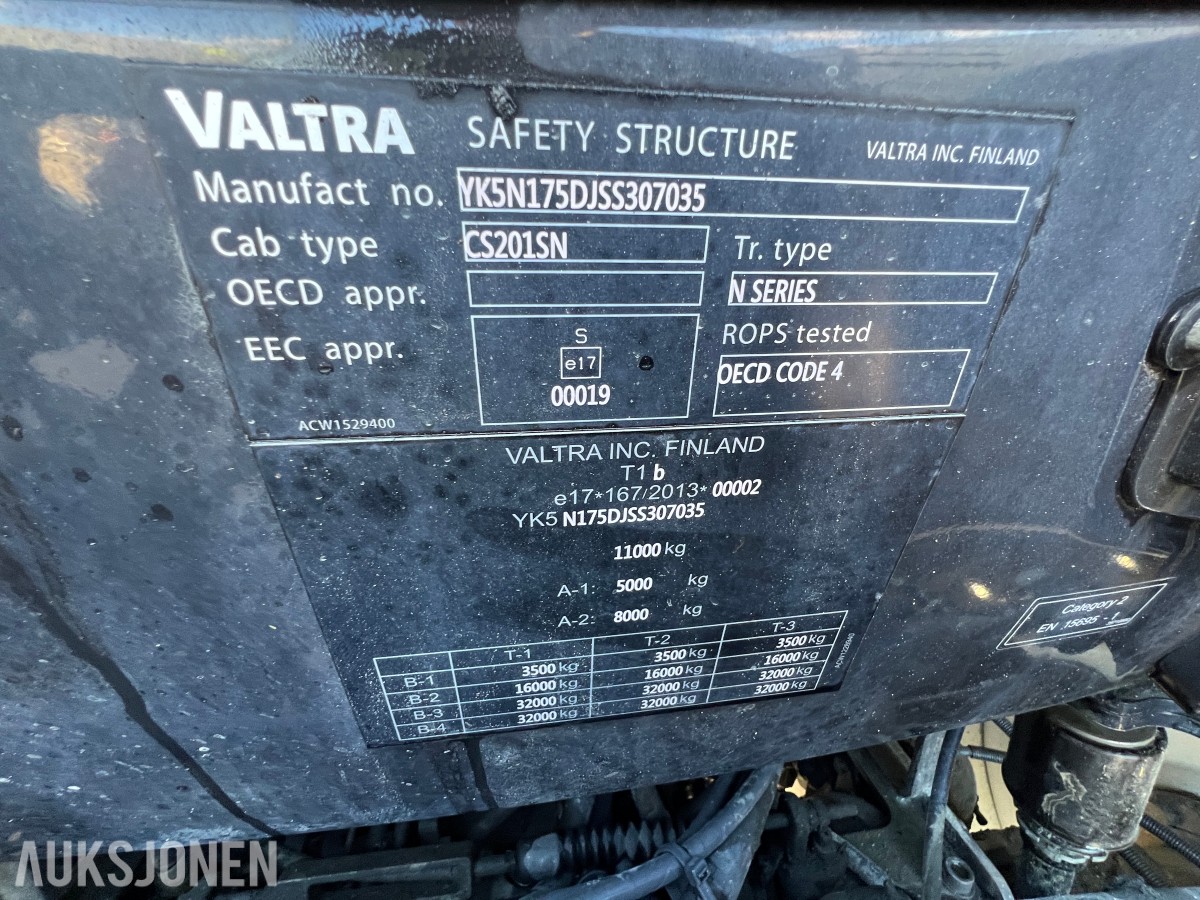 2025 Valtra N175D Direkt. Frontlaster, front hydraulikk,