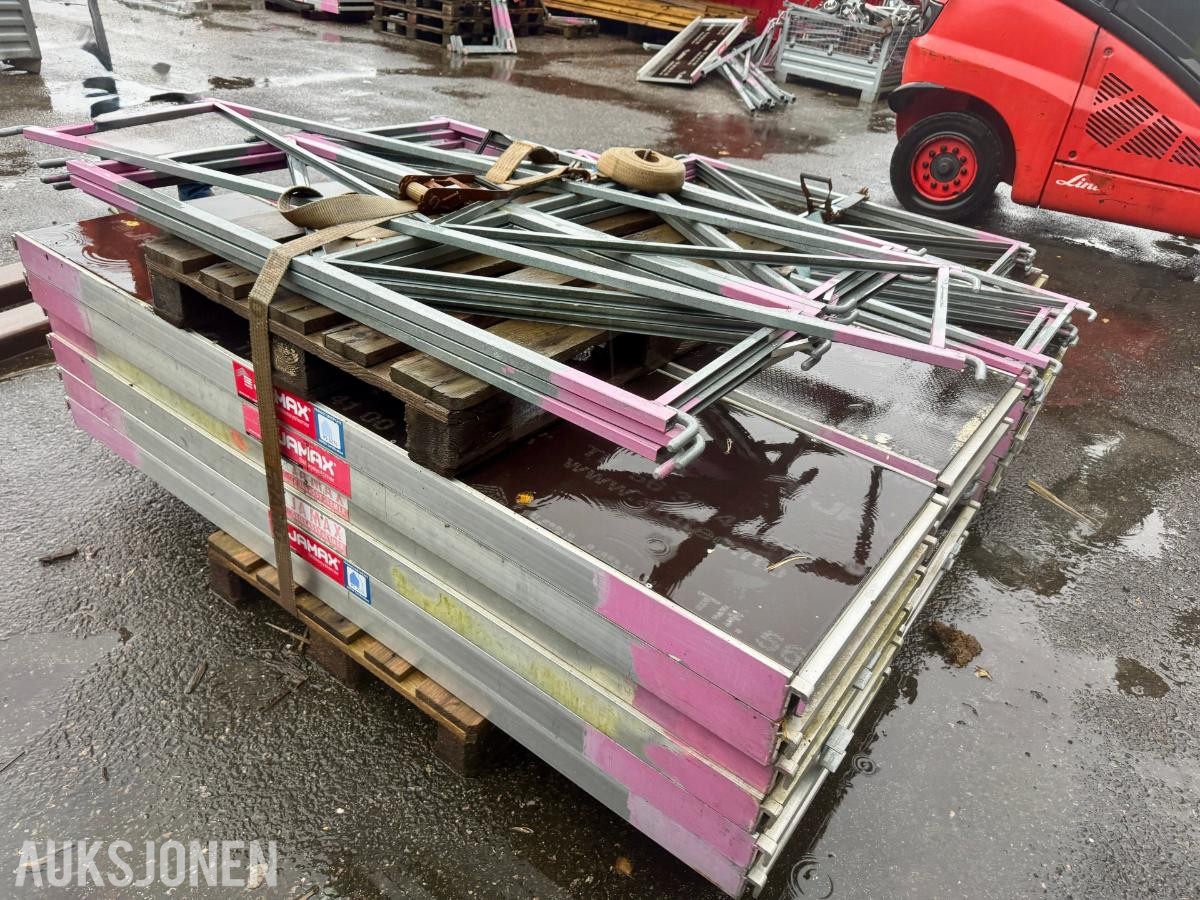 Jamax stillas – 20 stk plattinger og rekkverk 1,5/2,0 m