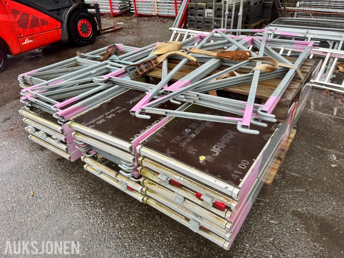 Jamax stillas – 20 stk plattinger og rekkverk 1,5/2,0 m
