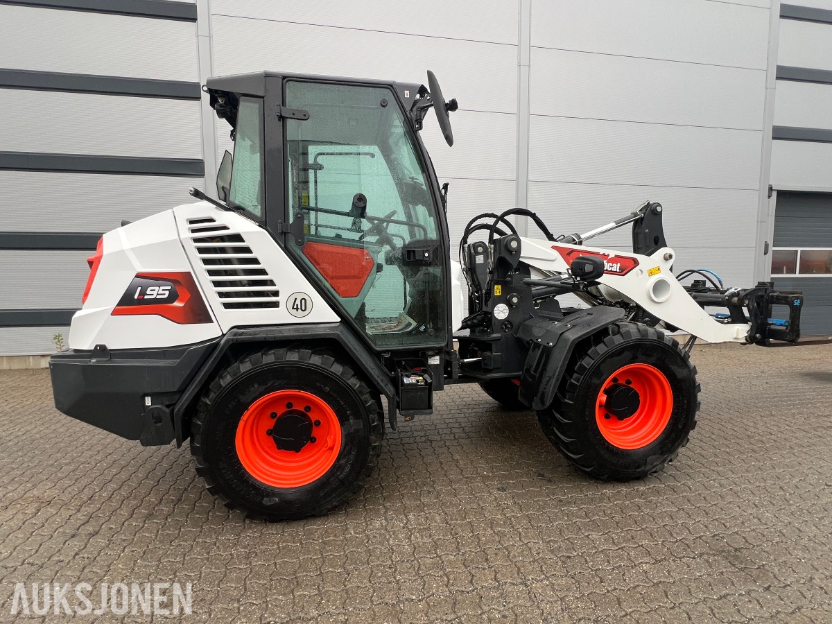 2024 Bobcat L95 hydrauliske gaffler, lite timer!