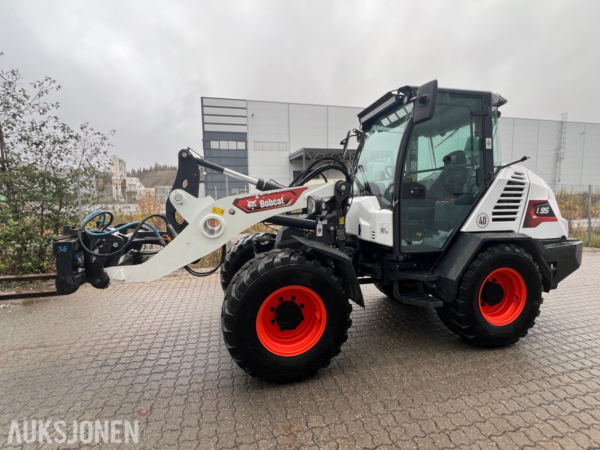 2024 Bobcat L95 hydrauliske gaffler, lite timer!