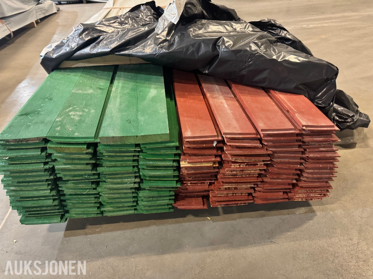4 og 5" kledning rød og grønn