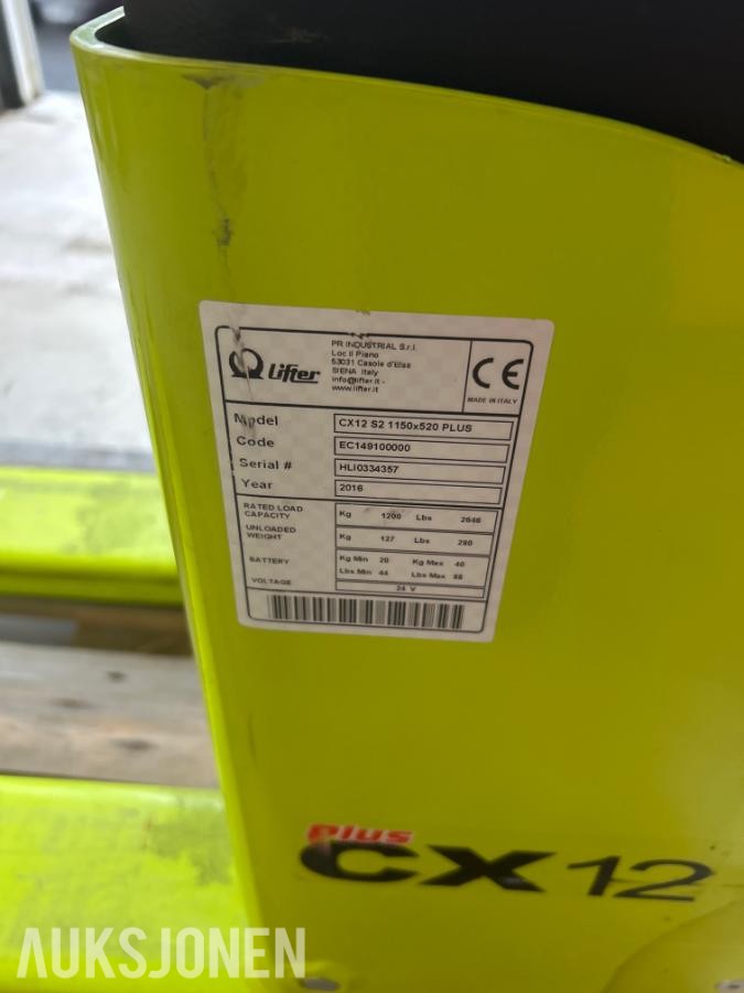 2016 Pramac Lifter CX12