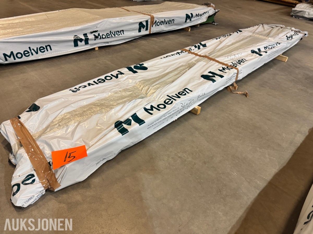Lekt/rekke 36x70 mm beiset grå