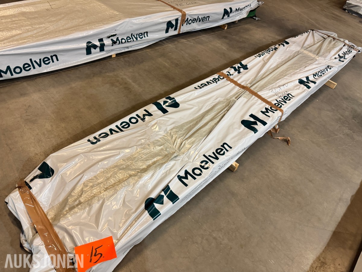 Lekt/rekke 36x70 mm beiset grå