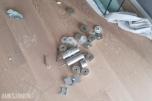 2 stk Glassrekkverk av laminert glass