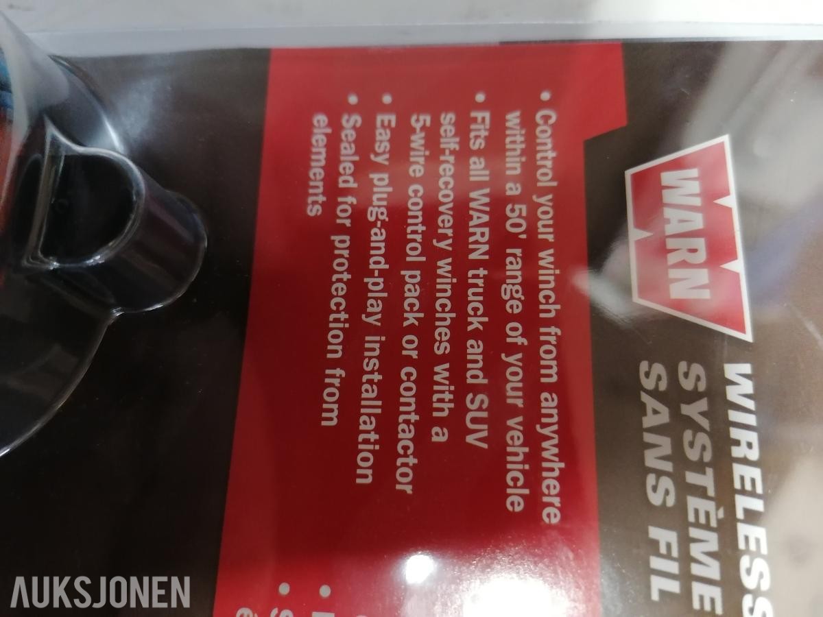 Helt ny WARN tråløs fjernkontroll system til el vinsj