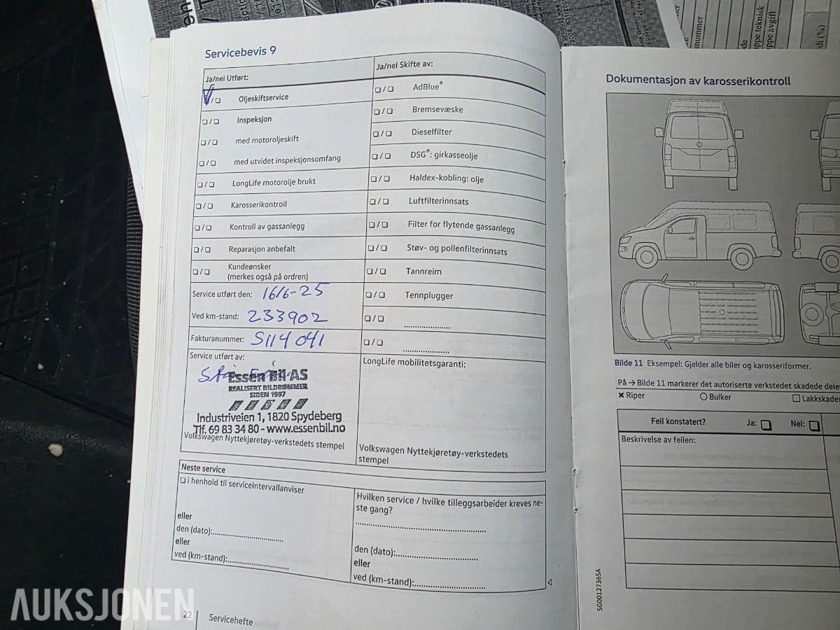 2016 VW TRANSPORTER 4MOTION WEBASTO HENGERFESTE