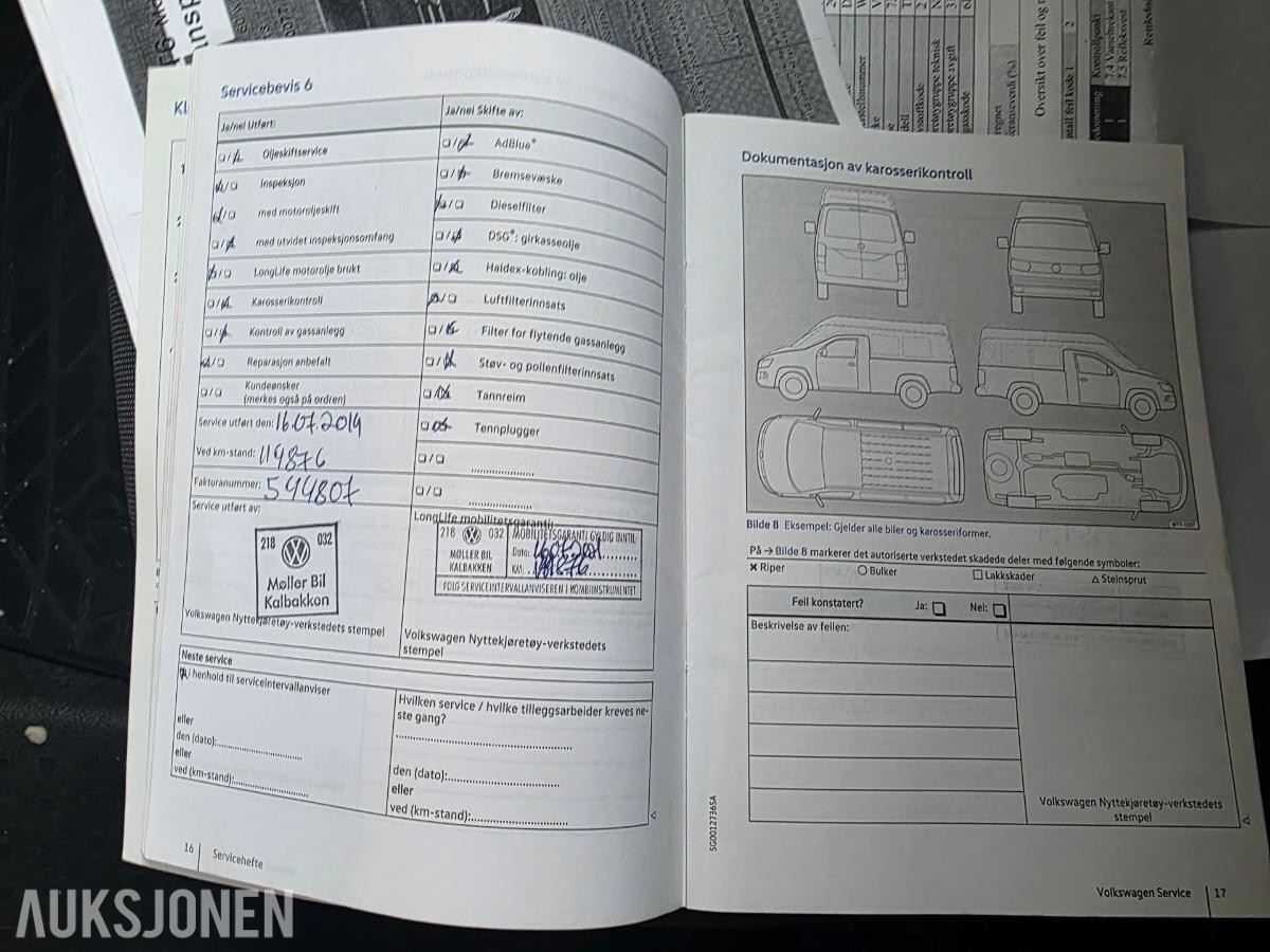 2016 VW TRANSPORTER 4MOTION WEBASTO HENGERFESTE