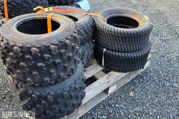 6 Stk Atv dekk Div dimensjoner
