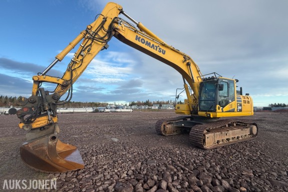 2017 Komatsu PC290LC-11 Beltegraver, 6919 t, Engcon tiltrotator, pusseskuff