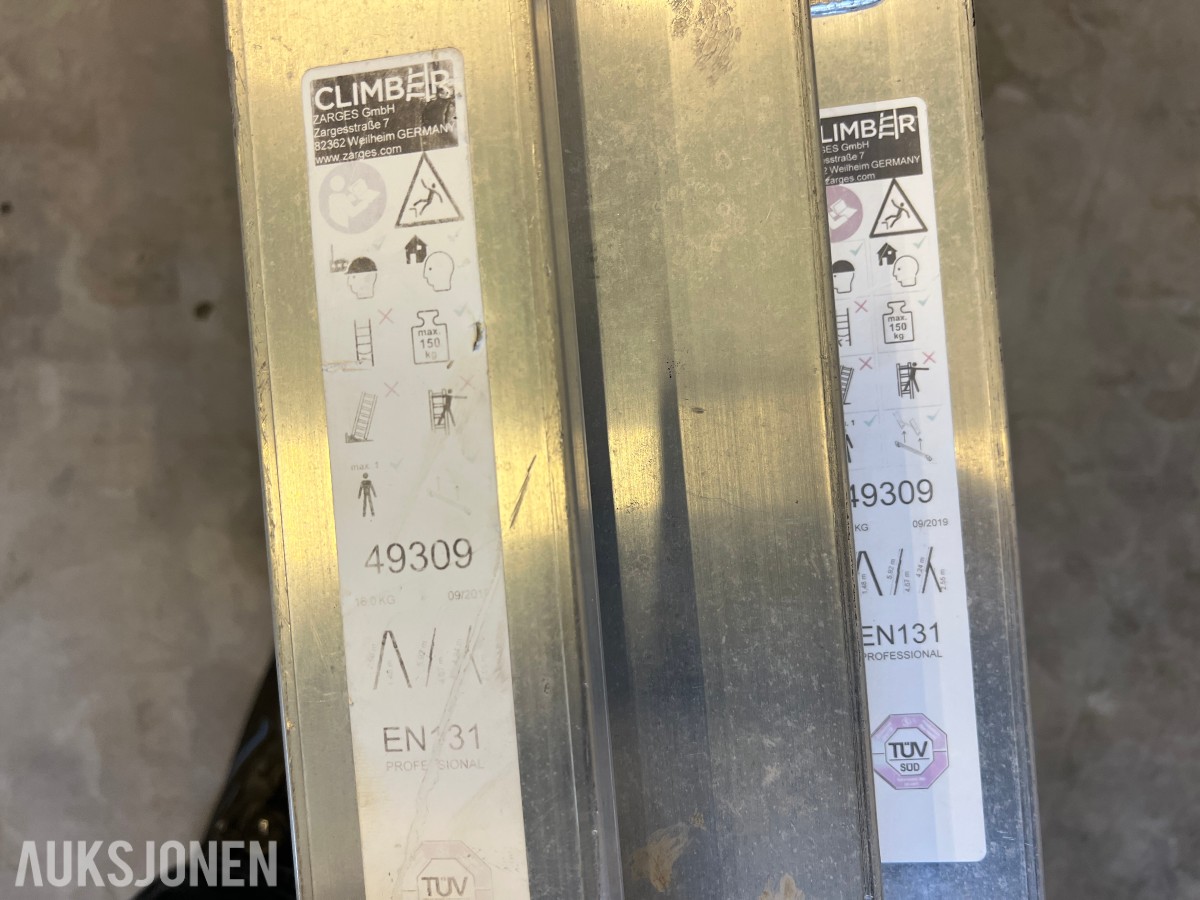 Div alustiger, trapper etc Zarges, Climber og Telesteps