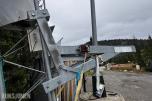 Tårn til snøkanon med elektrisk høydejustering